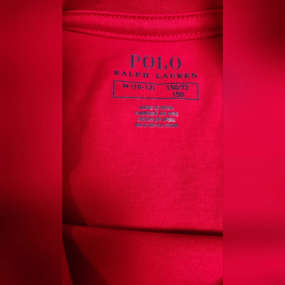 Polo by Ralph Lauren Red Short Sleeve Tee Med New
